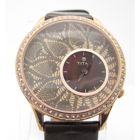 Women's Titan Quartz 50m WR Analog 41mm Dial Causal Round Watch (E594) 9959WAA - Picture 1 of 12